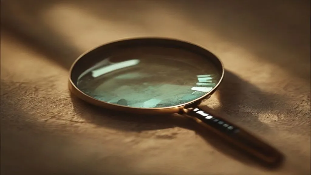 magnifying glass detail